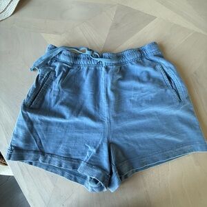 Double Zero Denim Blue and Off White Lounge Shorts